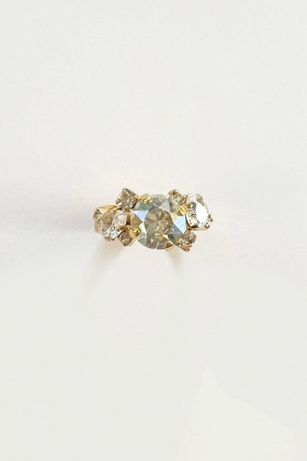 Jannie Ring, Gold & Crystal