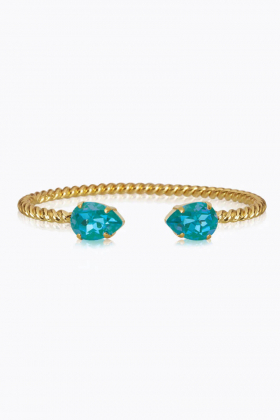 Mini Drop Bracelet, Gold & Laguna Delite