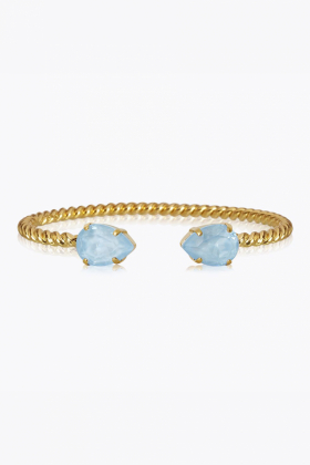 Mini Drop Bracelet, Gold & Sky Ignite