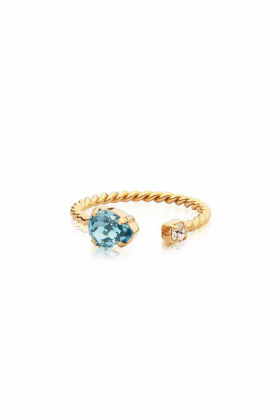 Nani Ring, Gold & Aquamarine
