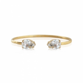Petite Drop Bracelet, Gold & Crystal