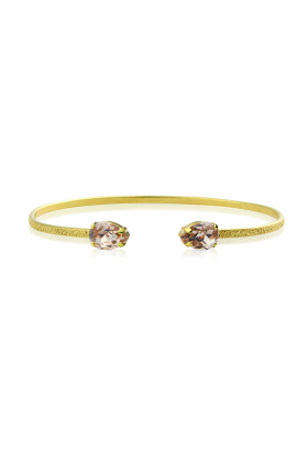 Petite Drop Bracelet, Gold & Light Silk