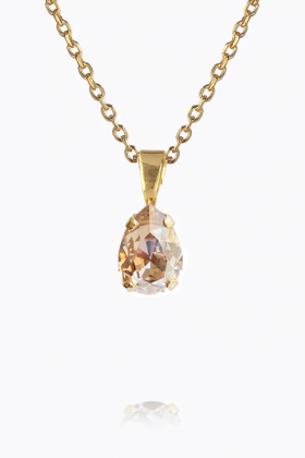 Petite Drop Necklace, Gold & Golden Shadow
