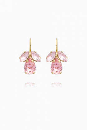 Petite Timo Earrings, Gold & Light Rose Combo