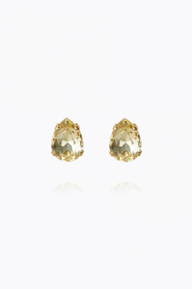 Superpetite Drop Earrings, Gold & Jonquil