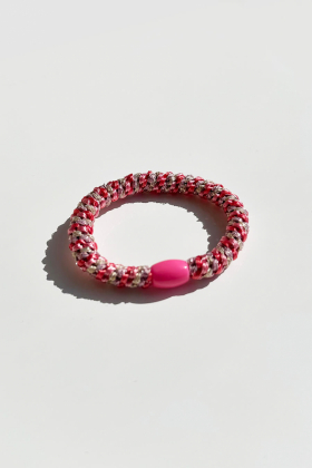 Elastic Hair Tie, Raspberry