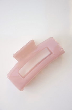 Medium Square Claw, Peony Pink