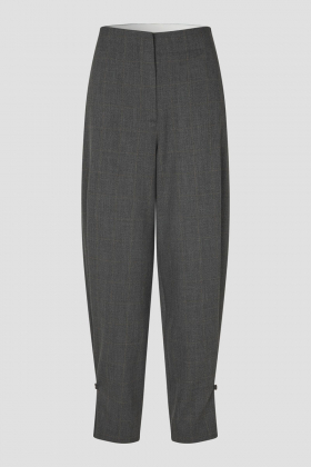 Anjou Trousers, Dark grey melange
