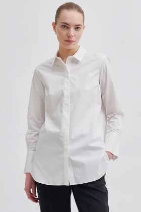 Larkin LS Classic Shirt, White Alyssum