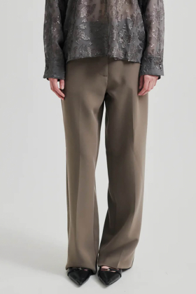 Evie Classic Trousers, Morel