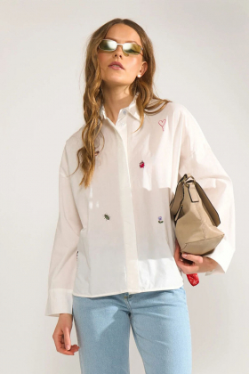 Nutenja shirt, Bright white