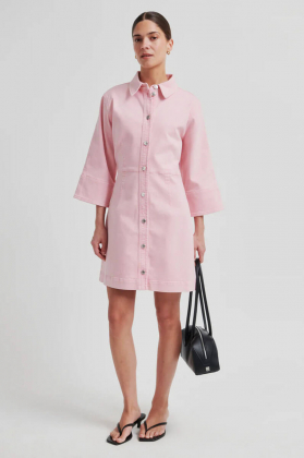 Isella Denim Dress, Pale Lilac