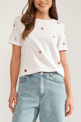 Nushellpa t-shirt, Bright White
