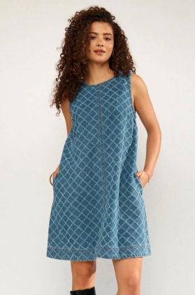 Nuemilia dress, Medium Blue Denim