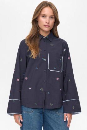 NuChiro Boxy Shirt, Dark Sapphire