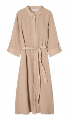 Nala linen midi dress, Fudge