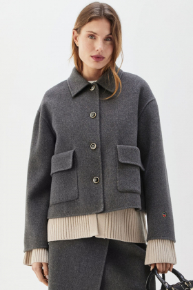 Becky Double Face Jacket, Antracite