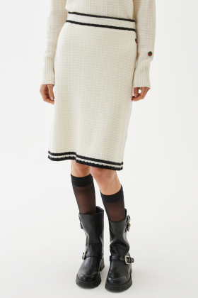 Gail Skirt, Ecru & Black
