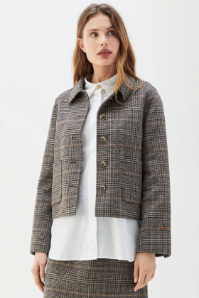 Mathilde Checked Jacket, Antracite Check