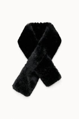 Pella faux fur scarf, Black