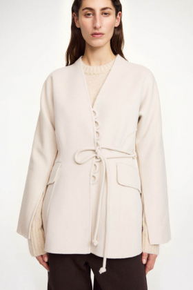 Lalou Wool Blazer, Cream