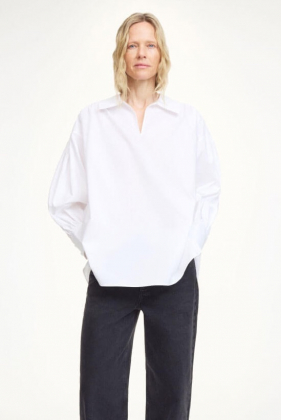 Leonora organic cotton blouse, Pure White