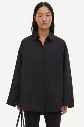 Derris Organic Cotton Shirt, Black