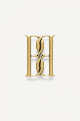 Mono Small Gold-Tone Brooch, Gold