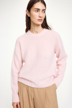 Brie Sweater, Chalk Pink