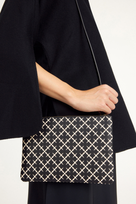 Ivy Purse, Black & Cream