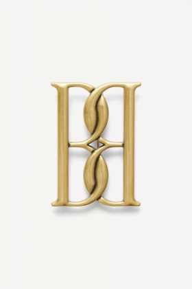 Mono 6 Big Gold-Tone Brooch, Gold