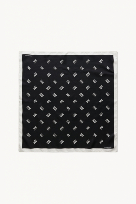 Monnis Silk Scarf, Black