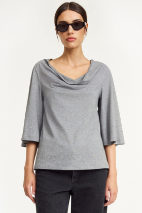 Bryar Organic Cotton T-shirt, Grey Melange