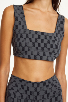 Braga Athletic Top, Monogram Black