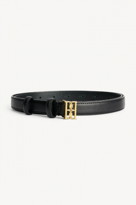 Marlos Leather Belt, Black