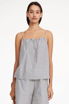 Leonnes Organic Cotton Top, Navy Stripe