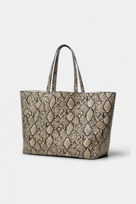 Yacht bag, Beige snake