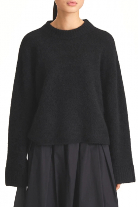 Niclas Short Sweater, Black