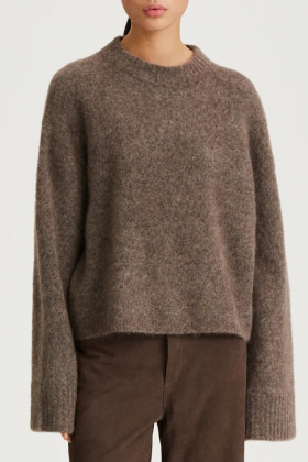 Niclas Short Sweater, Brown
