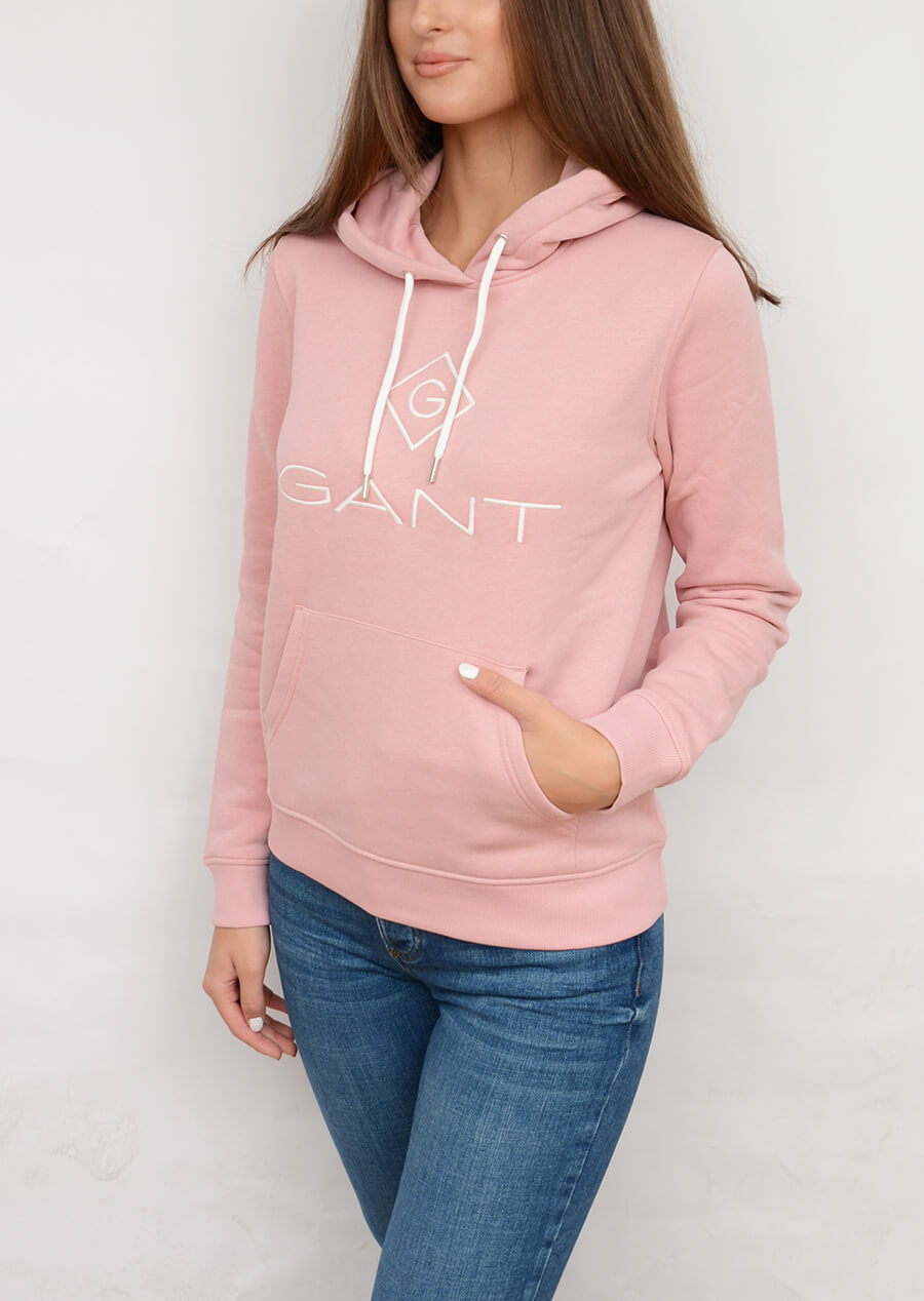 gant pink hoodie