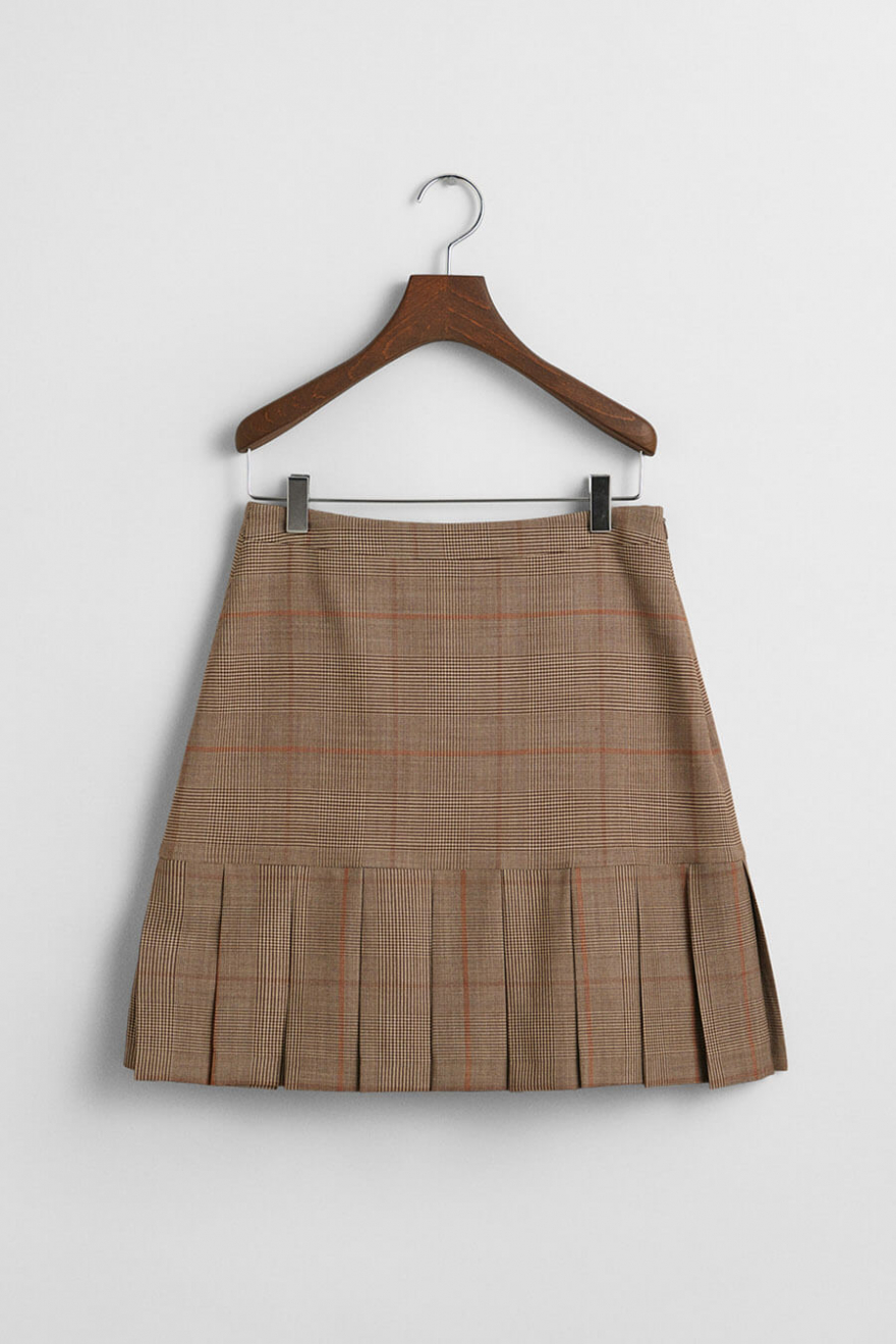 G tech pleats skirt set beige M スカート