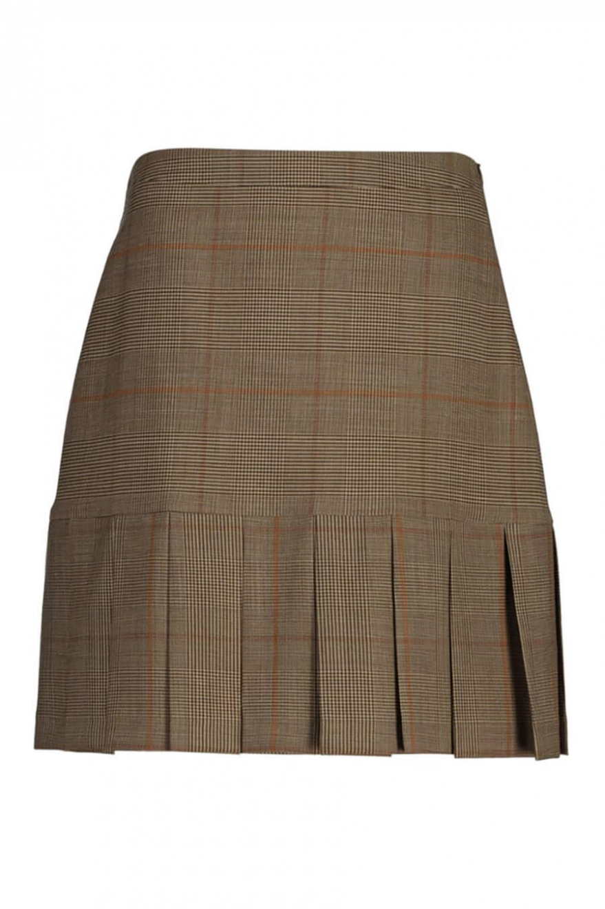 G tech pleats skirt set beige M スカート