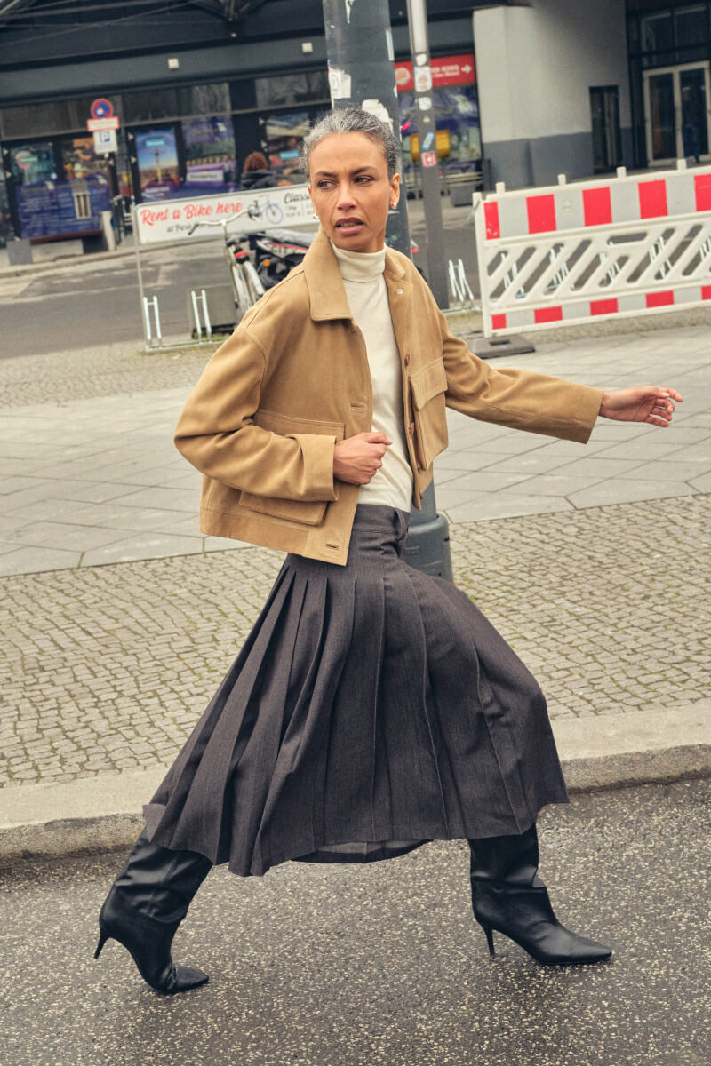 MOS MOSH | Kait Penza Skirt, Phantom | Skirts - For her | Elin Maria