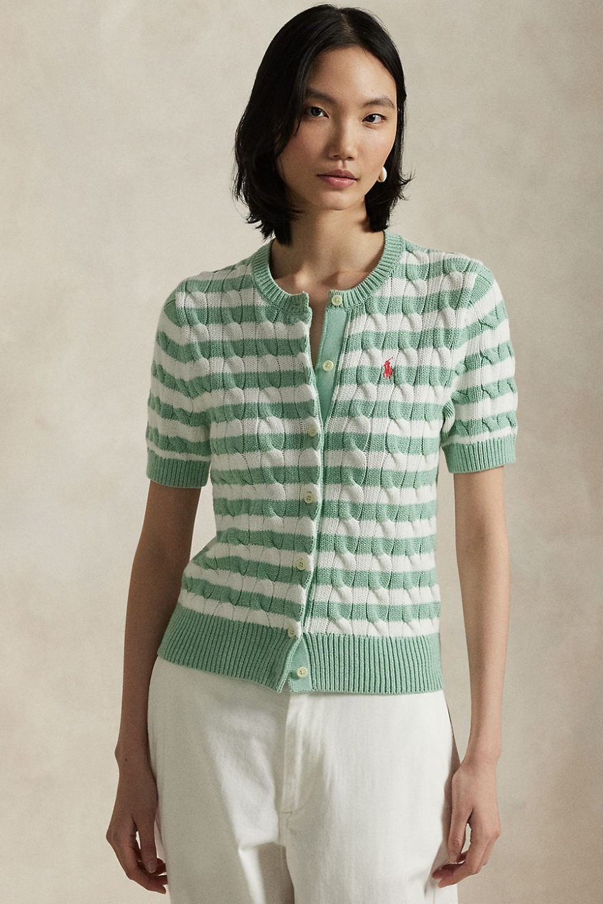LEINWANDE Cable Short Cardiganニット leinwande ニット セーター 「leinwande（ラインヴァンド