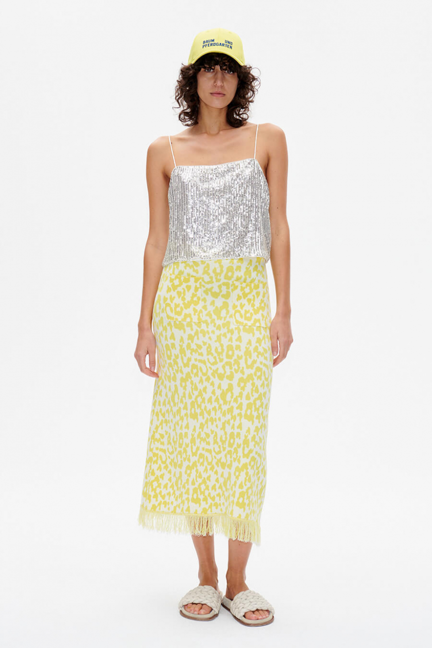 BAUM UND PFERDGARTEN Jovana Top Silver Sequin Tops For her Elin Maria