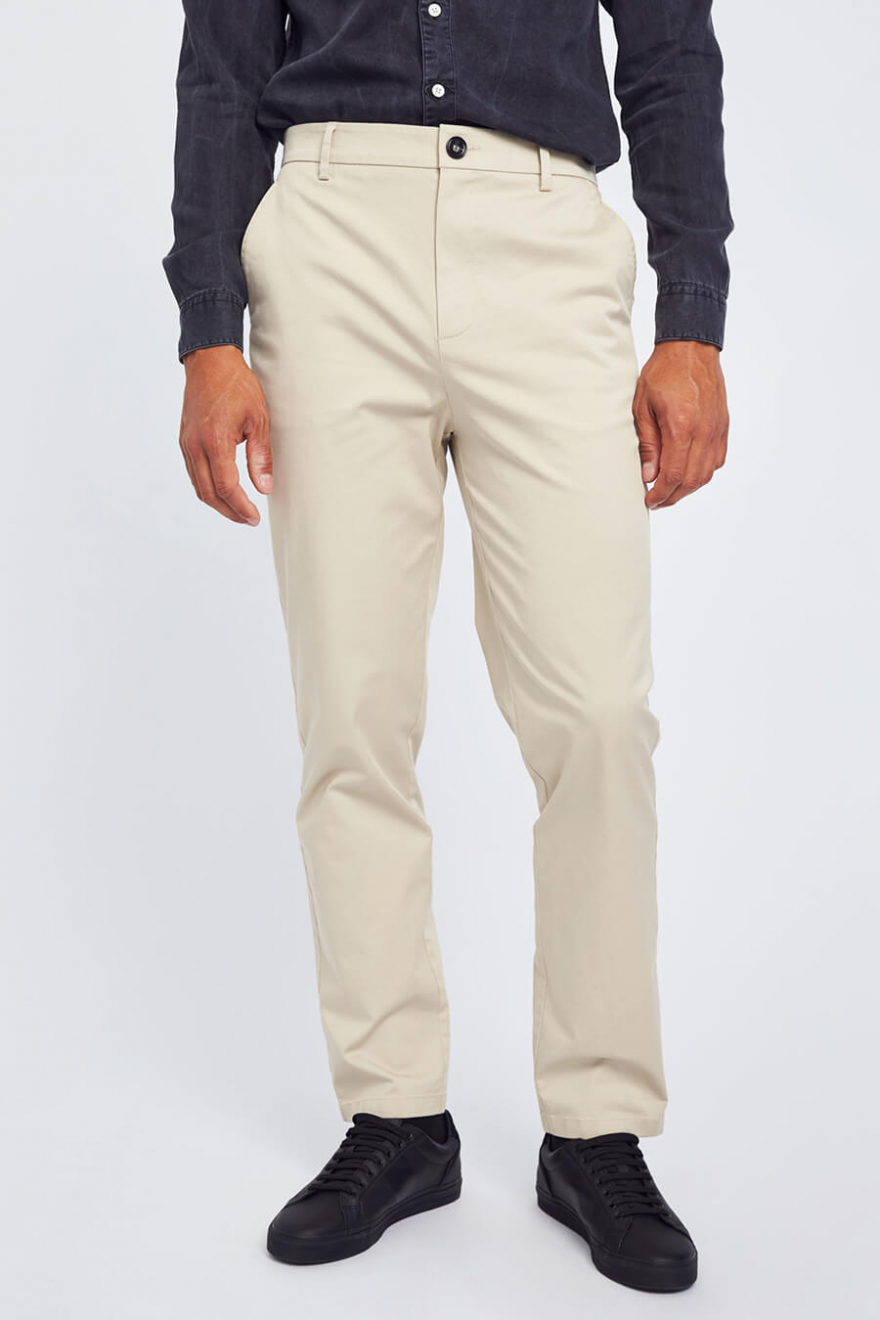 TOTEME - Tailored Herringbone Suit Trouser Bleached Sand