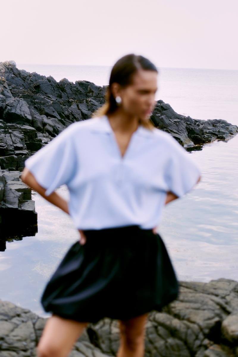 SECOND FEMALE | Nulana Mini Balloon Skirt, Black | Skirts